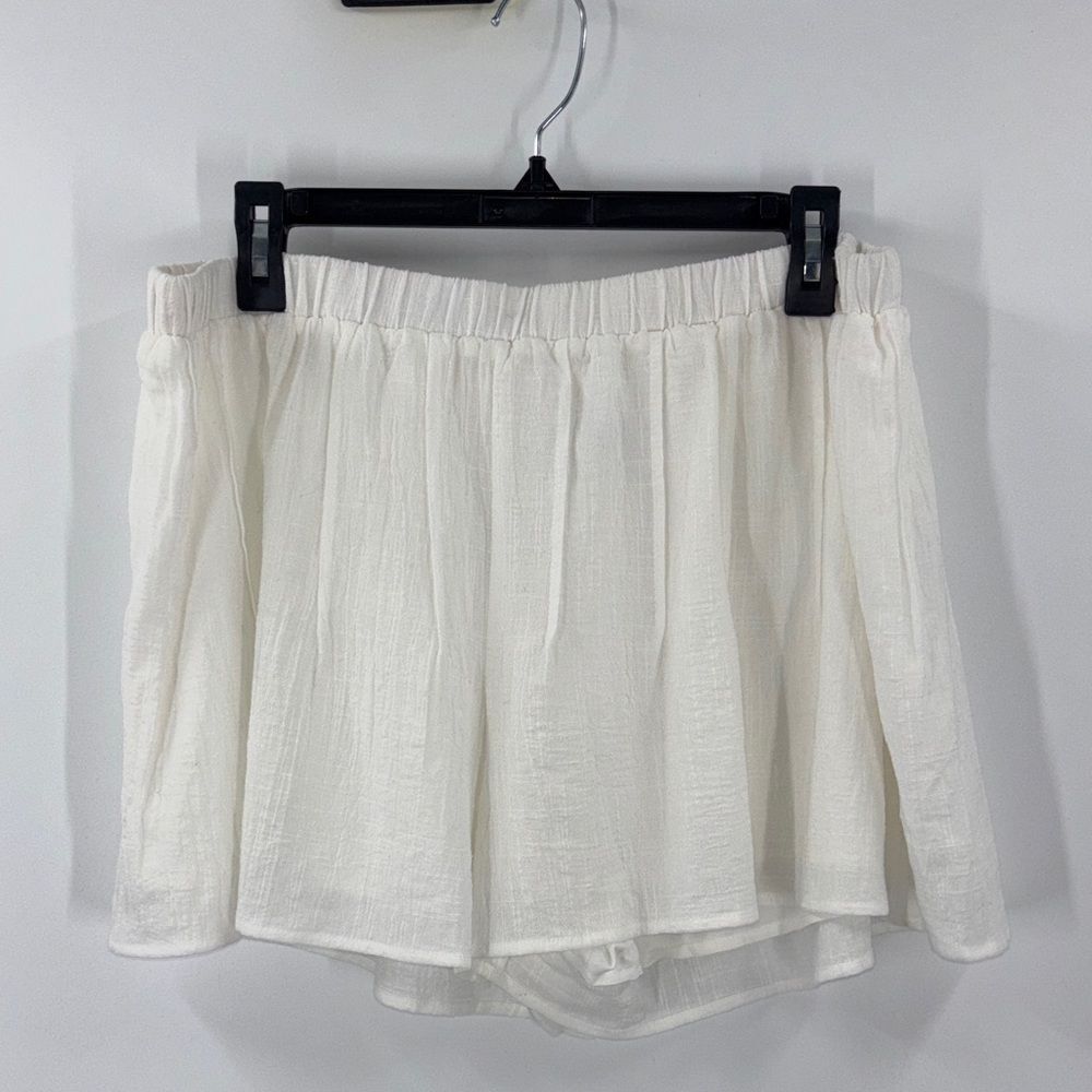 Petal and Pup 100% Cotton White Shorts